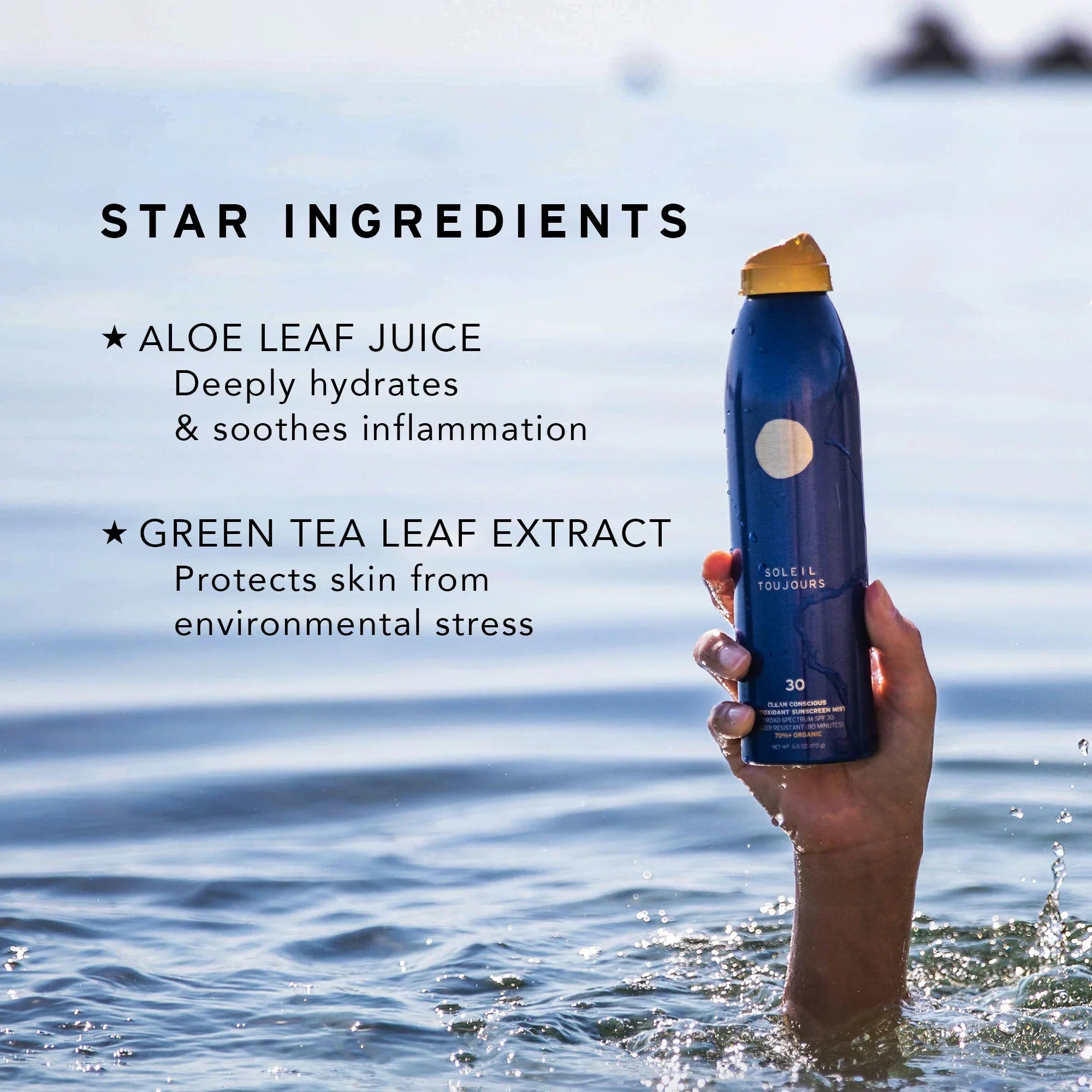 Clean Conscious Body Sunscreen Mist with Vitamin C SPF 30-50