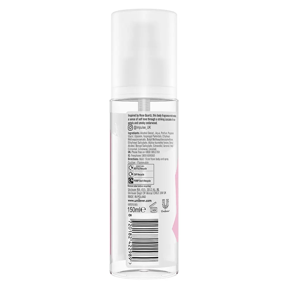 Impulse Self Love Rose Quartz Body Mist